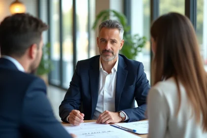 Conseiller immobilier IMMO PRIMA accompagnant un couple dans la sécurisation de leur achat immobilier en 2026